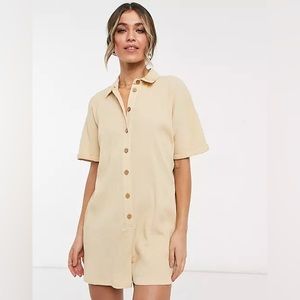 ASOS button up shirt romper